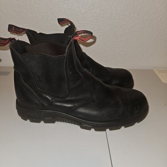 Australian UBBK Redback Men's Bobcat Slip-on Boots Soft Toe 10 AU 11 US 12 BLACk - Picture 2 of 14